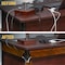 Fleming Supply J Channel Desk Cable Organizer, 5 Brown Raceway, Cord Cover Management Kit for Desks, Offices 855362BTX - alternate 2